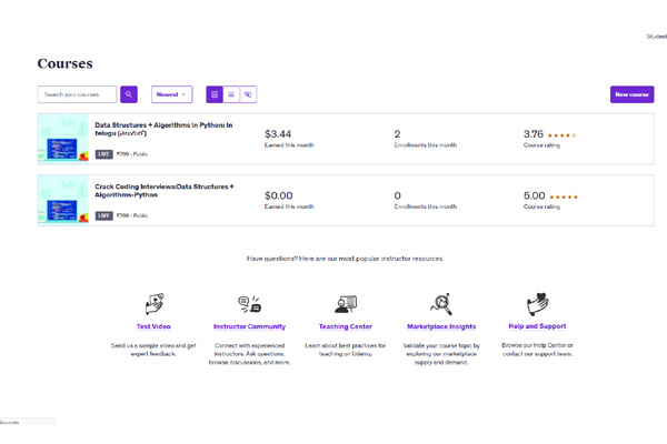 Teaching Data Structures & Algorithms on Udemy – English & Telugu screenshot 1