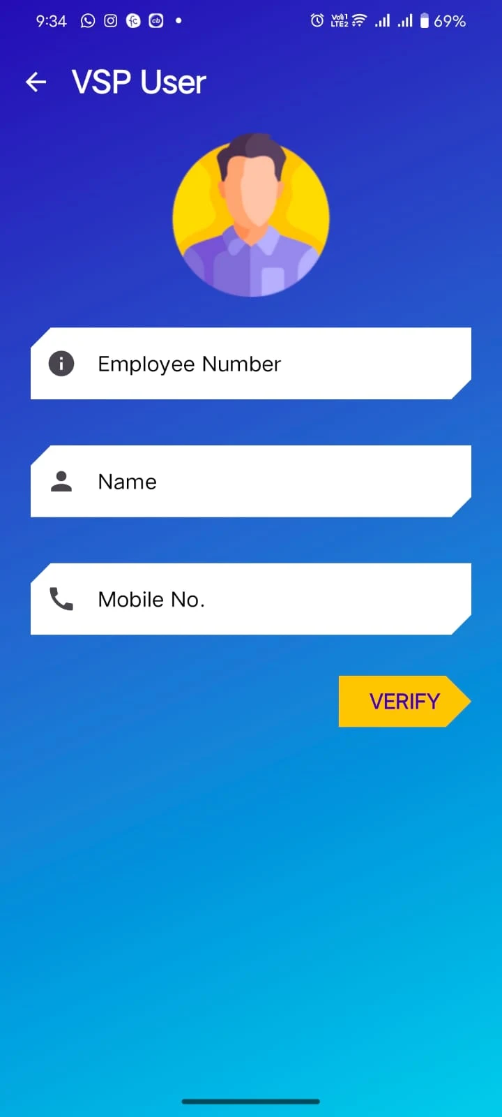 Android App for Office Shift Log Automation screenshot 2