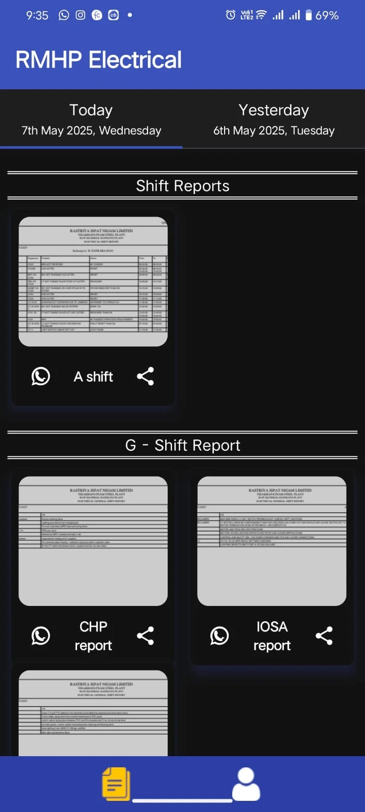 Android App for Office Shift Log Automation screenshot 3