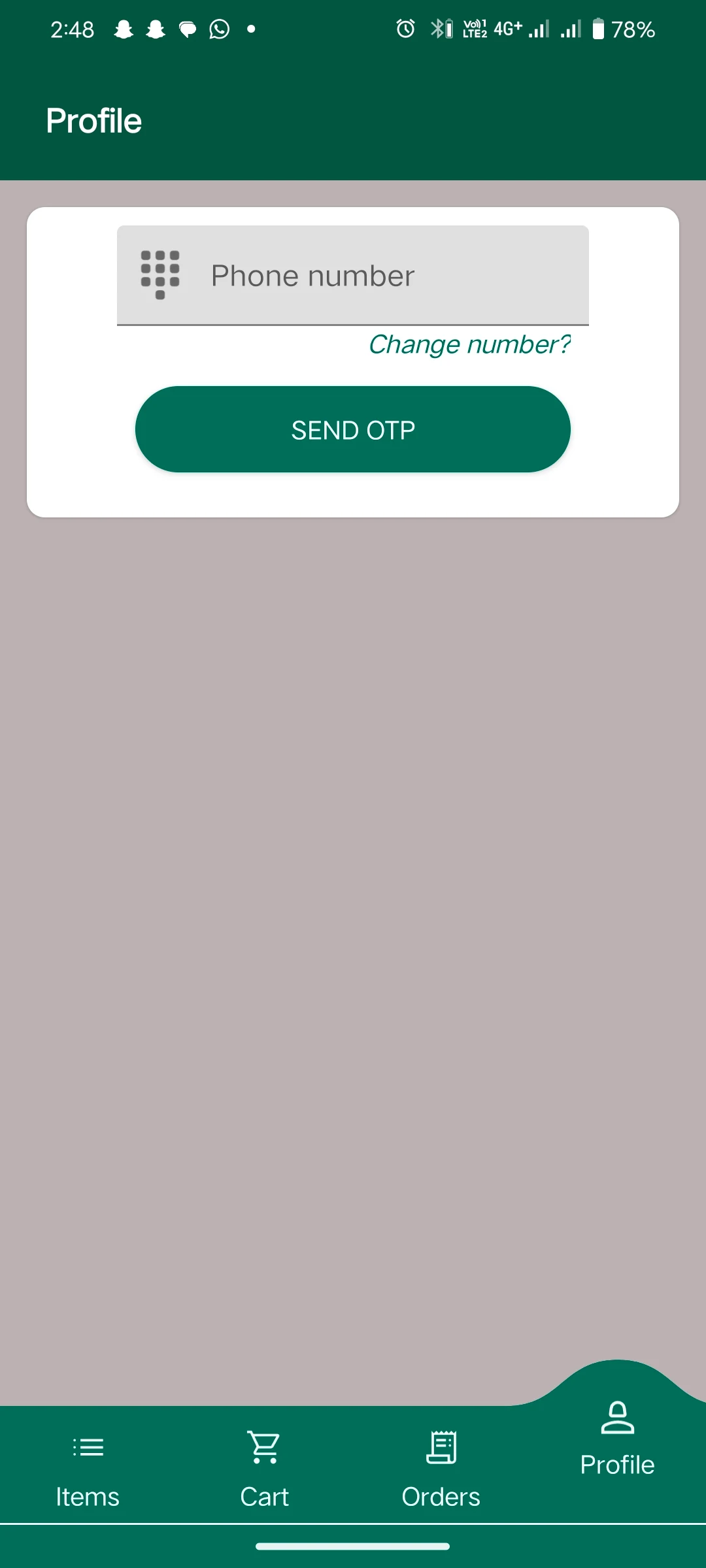 Smart Customer – Slot-Based Multi-Cart Food Ordering App screenshot 5