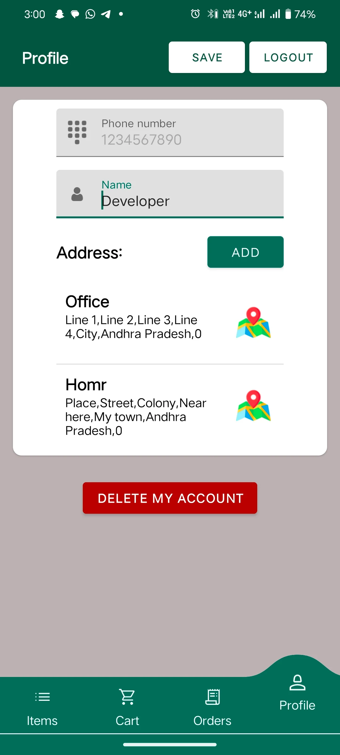 Smart Customer – Slot-Based Multi-Cart Food Ordering App screenshot 6