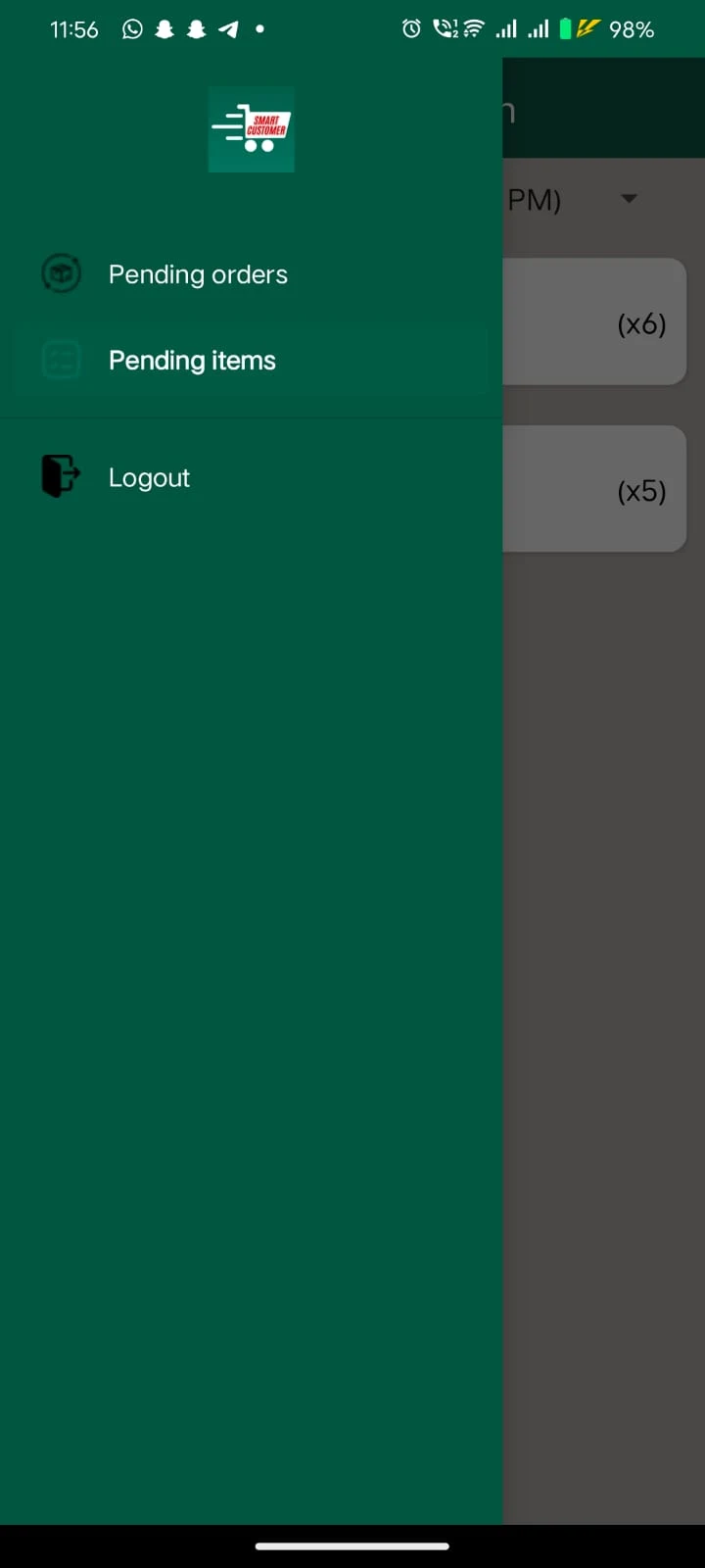 Smart Customer Admin – Inventory & Order Management System screenshot 1