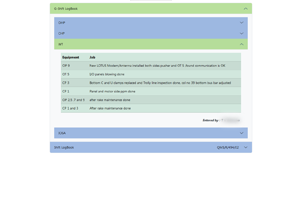 Shift Logbook System – LAN Logging + Public Viewing screenshot 1