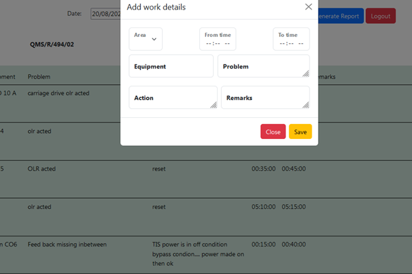 Shift Logbook System – LAN Logging + Public Viewing screenshot 4